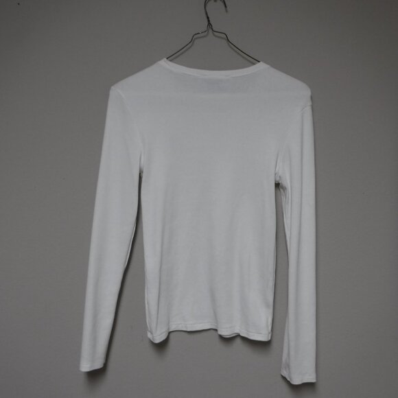 Polo Ralph Lauren Ladies White Long Sleeve White Sweater - Picture 4 of 4